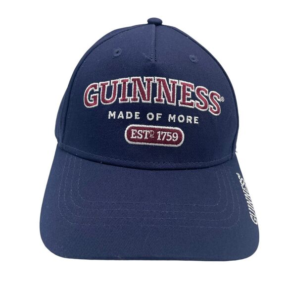 Guinness Made Of More Hat Cap Snapback Blue Adjustable Ireland Irish Pint Beer - Picture 1 of 5